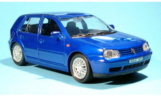 Volkswagen Golf 1/24 Welly IV met. blau 1:24 modellino in miniatura