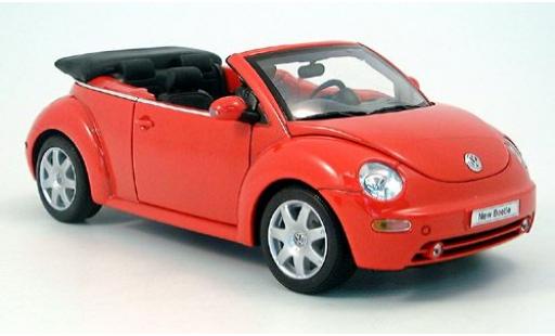 Volkswagen New Beetle 1/18 Welly Cabriolet rot 2003 1:18 modellino in miniatura