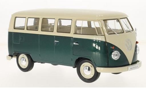 Volkswagen T1 1/18 Welly beige/verde 1963 bus modellino in miniatura