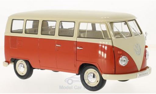 Volkswagen T1 1/18 Welly beige/rosso 1963 Bus modellino in miniatura