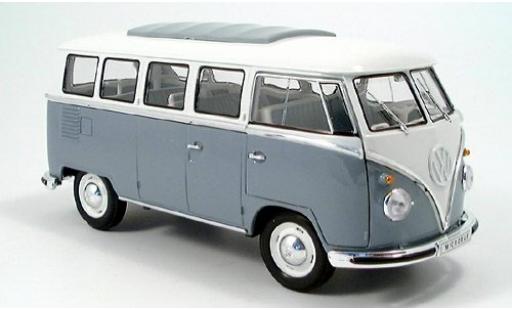 Volkswagen T1 1/18 Welly Bus grau/weiss 1962 1:18 modellino in miniatura