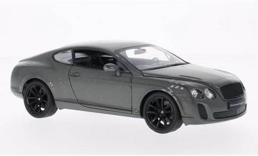Bentley Continental 1/24 Welly Supersports metallico grigio modellino in miniatura