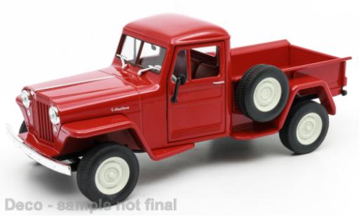 Jeep Willys 1/24 Welly rosso 1947 modellino in miniatura