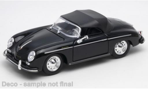 Porsche 356 1/24 Welly A Speedster nero modellino in miniatura