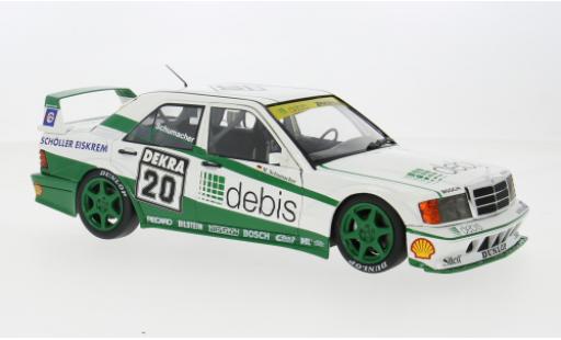 Mercedes 190 1/18 Werk83 E 2.5-16 Evo 2 weiss/grün DTM Rennen Norisring DTM 1991 1990 Team Debis Zakspeed #20 1:18 modellino in miniatura