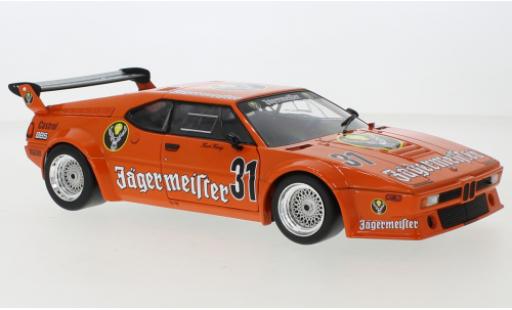 Bmw M1 1/18 Werk83 Procar No.31 Jägermeister DRT Nürburgring 1982 modellino in miniatura