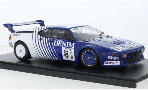 Bmw M1 1/18 Werk83 Procar No.81 GS Tuning Denim Procar 1980 modellino in miniatura