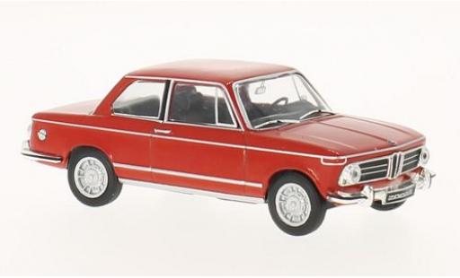 Bmw 2002 1/43 WhiteBox ti rosso 1968 modellino in miniatura