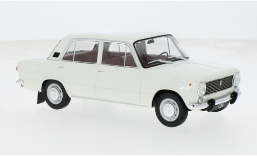 Fiat 124 1/24 WhiteBox weiss 1970 1:24 modellino in miniatura