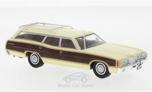 Ford LTD 1/43 WhiteBox Country Squire giallo/Holzoptik 1972 modellino in miniatura