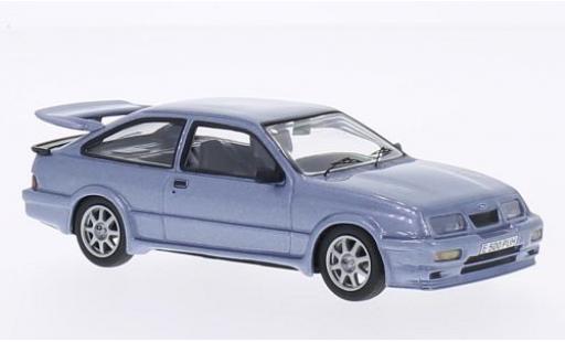 Ford Sierra 1/43 WhiteBox Cosworth RS500 metallico blu RHD modellino in miniatura