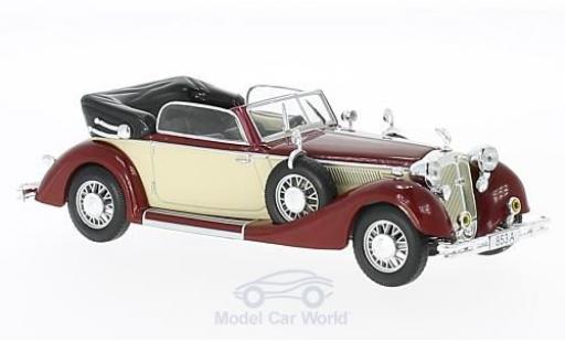 Horch 853 1/43 WhiteBox A Cabriolet rosso/beige 1938 modellino in miniatura