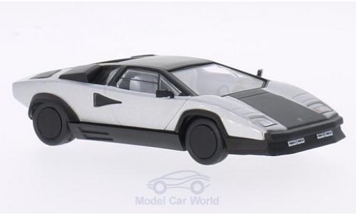 Lamborghini Countach 1/43 WhiteBox Evoluzione grigio/matt-nero 1987 modellino in miniatura