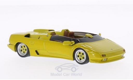 Lamborghini Diablo 1/43 WhiteBox Roadster Prossootyp giallo 1992 modellino in miniatura