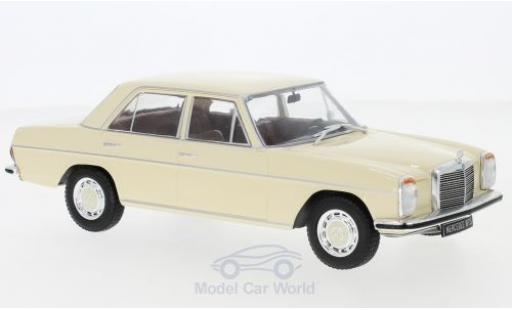 Mercedes 200 1/24 WhiteBox D (W115) beige 1968 modellino in miniatura