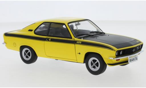 Opel Manta 1/24 WhiteBox A GT/E giallo/matt-nero 1974 modellino in miniatura