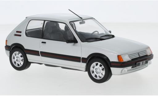 Peugeot 205 1/24 WhiteBox 1.9 GTI grigio 1988 modellino in miniatura
