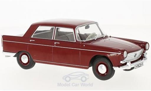 Peugeot 404 1/24 WhiteBox rosso 1960 modellino in miniatura