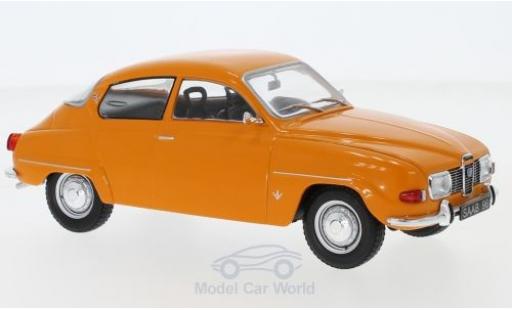 Saab 96 1/24 WhiteBox V4 orange 1970 modellino in miniatura
