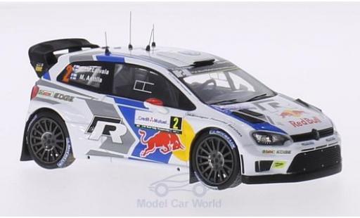Volkswagen Polo 1/43 WhiteBox R WRC No.2 FIA World Rally Championship Rallye Frankreich 2014 J-M.Latvala/M.Anttila modellino in miniatura