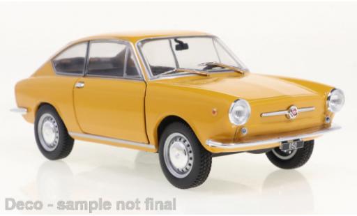 Fiat 850 1/24 WhiteBox Coupe orange 1965 modellino in miniatura