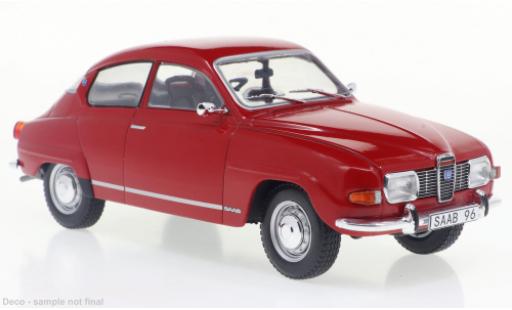 Saab 96 1/24 WhiteBox V4 rosso 1970 modellino in miniatura