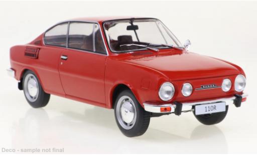 Skoda 110 1/24 WhiteBox R rosso 1970 modellino in miniatura