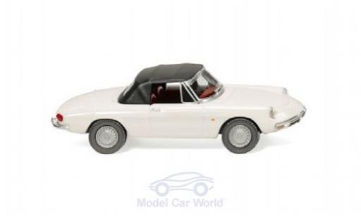 Alfa Romeo Spider 1/87 Wiking bianco/nero modellino in miniatura