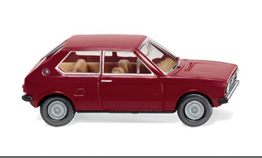 Audi 50 1/87 Wiking rosso 1974 modellino in miniatura