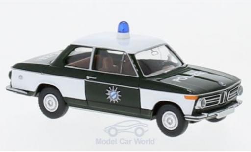 Bmw 2002 1/87 Wiking Polizei modellino in miniatura