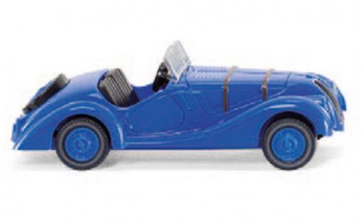 Bmw 328 1/87 Wiking blu modellino in miniatura