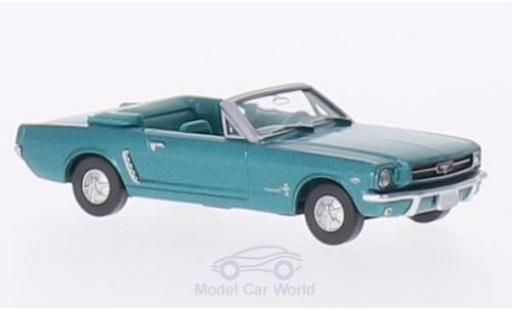 Ford Mustang 1/87 Wiking Convertibile metallico türkis modellino in miniatura