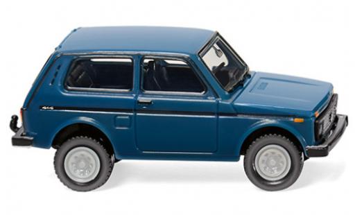 Lada Niva 1/87 Wiking blu modellino in miniatura