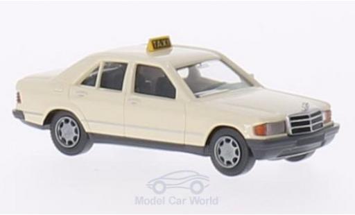 Mercedes 190 E 1/87 Wiking D (W201) beige Taxi (D) modellino in miniatura