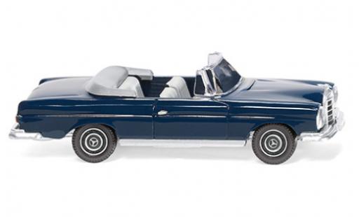 Mercedes 280 1/87 Wiking SE Cabriolet blu 1967 modellino in miniatura