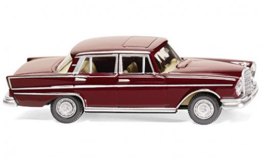 Mercedes 300 1/87 Wiking SE (W112) rosso 1961 modellino in miniatura