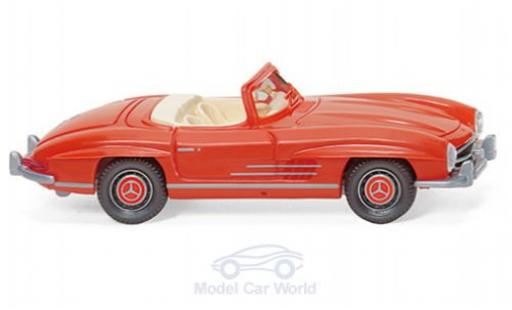 Mercedes 300 1/87 Wiking SL Roadster rosso 1957 modellino in miniatura