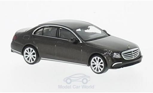 Mercedes Classe E 1/87 Wiking (W213) Exklusive metallico marroneee modellino in miniatura
