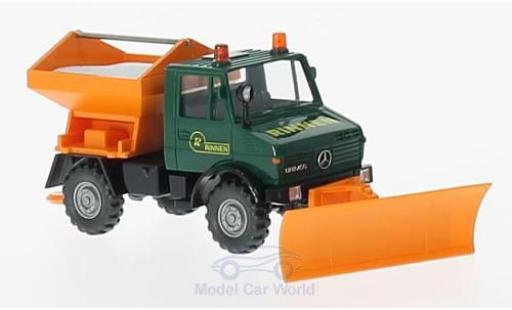 Mercedes Unimog 1/87 Wiking U 1300 Rinnen Winterdienst modellino in miniatura
