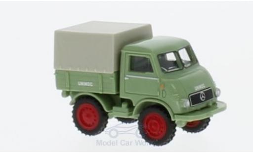 Mercedes Unimog 1/87 Wiking U 401 verde modellino in miniatura