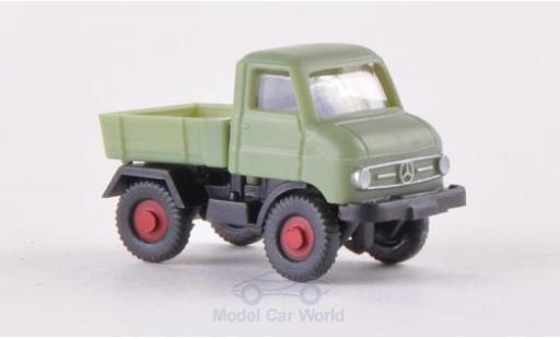 Mercedes Unimog 1/160 Wiking U 411 verde modellino in miniatura