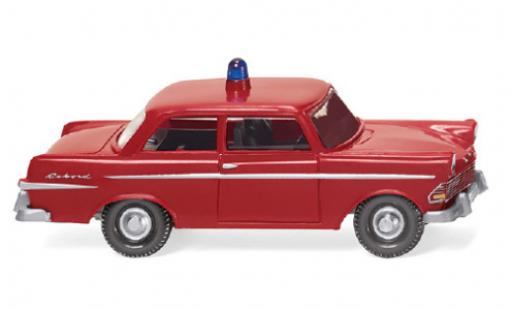 Opel Rekord 1/87 Wiking Feuerwehr 1960 modellino in miniatura