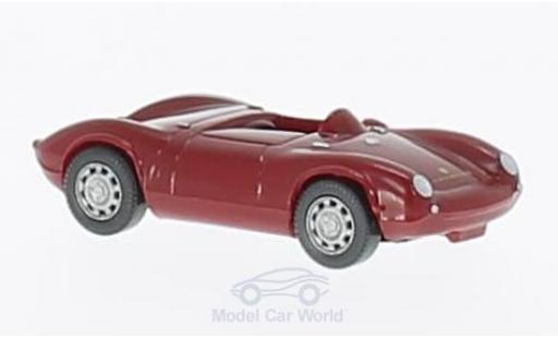 Porsche 550 1/87 Wiking Spyder rosso modellino in miniatura