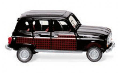 Renault 4 1/87 Wiking Parisienne nero/rosso 196 modellino in miniatura