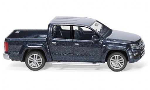 Volkswagen Amarok 1/87 Wiking GP Highline metallico blu modellino in miniatura