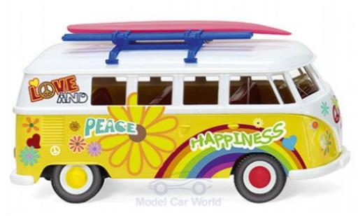 Volkswagen T1 1/87 Wiking Bus Flower Power 1963 modellino in miniatura
