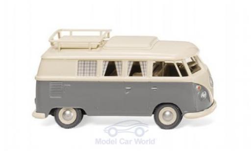 Volkswagen T1 1/87 Wiking Campingbus beige/grigio modellino in miniatura