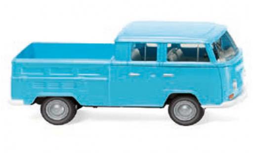 Volkswagen T2 1/87 Wiking Doppelkabine blu 1967 modellino in miniatura
