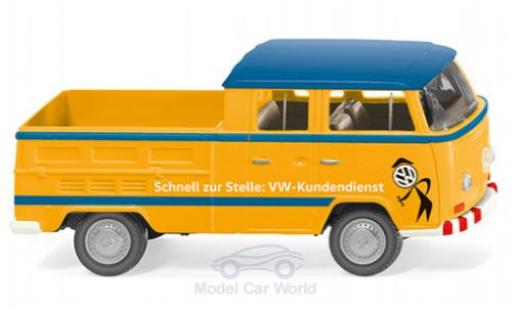 Volkswagen T2 1/87 Wiking Doppelkabine Kundendienst modellino in miniatura
