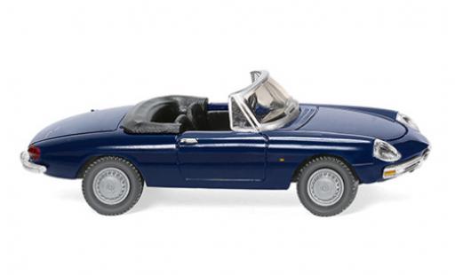 Alfa Romeo Spider 1/87 Wiking blu foncé modellino in miniatura